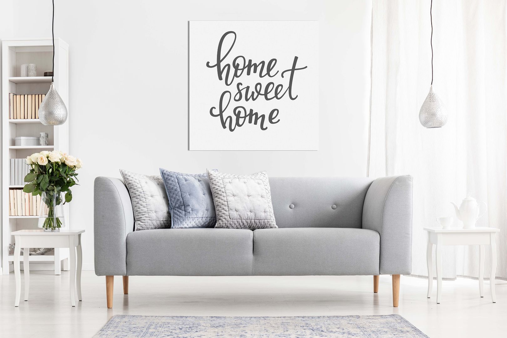 Home Sweet Home Wall Decor Canvas Wall Art Picture Print | eBay